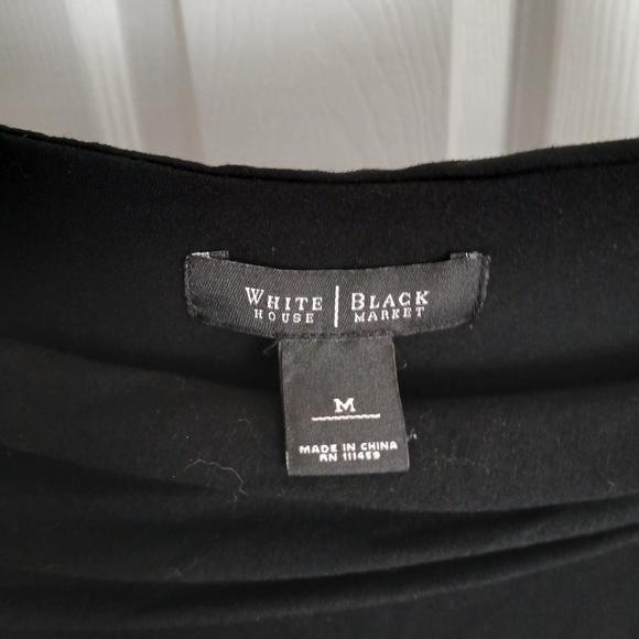 White House Black Marcket Elegant Black Women's Top - Picture 2 of 7